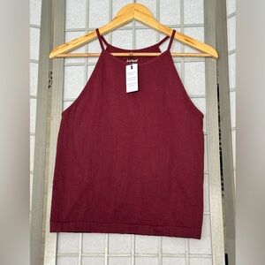 Women's Burgundy Tank Top